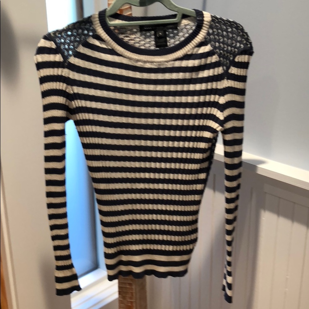 Stripe cable knit sweater by Marc by Marc Jacobs